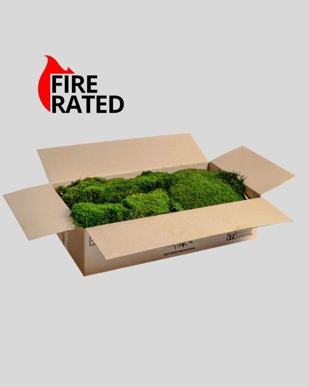 Brandsäker plattmossa – bulk ca 1,3 m² – konserverad mossa från Forever Flora