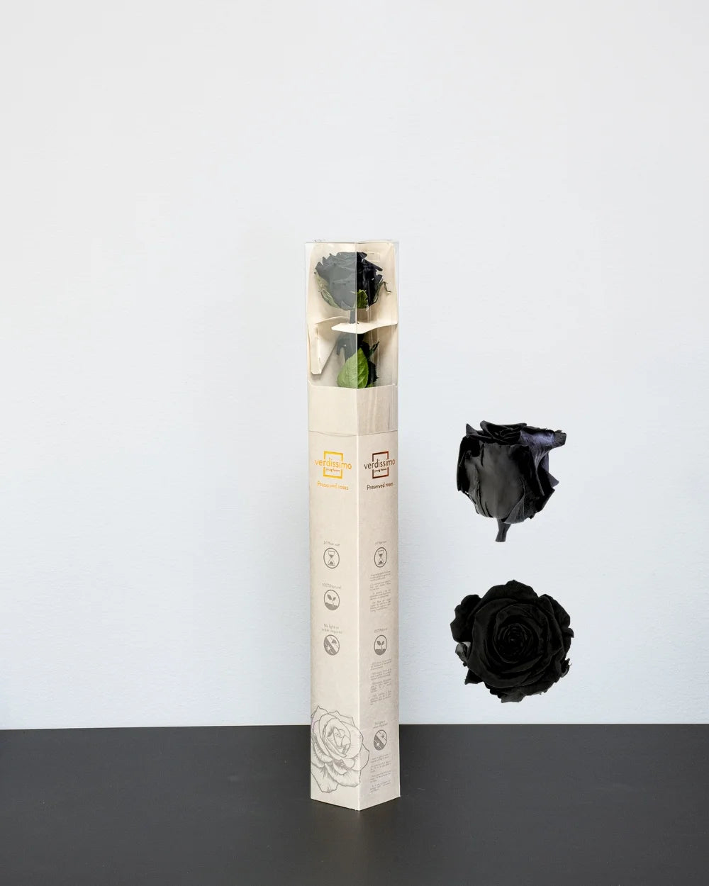Singel Evighetsros 60 cm som blomsterdetalj från Forever Flora