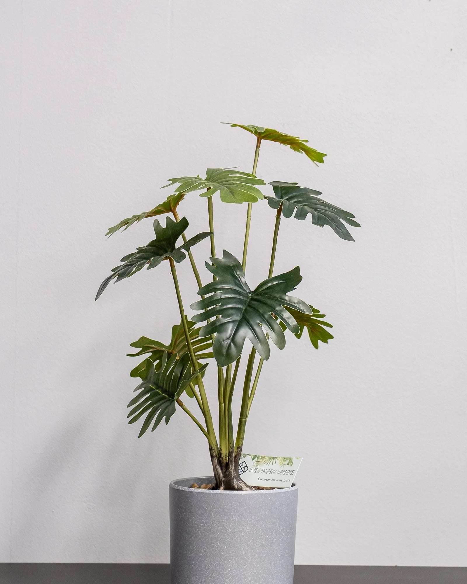 Konstgjord Filodendron krukväxt med melaminkruka – 52 cm som dekorativ produkt för hem och inredning