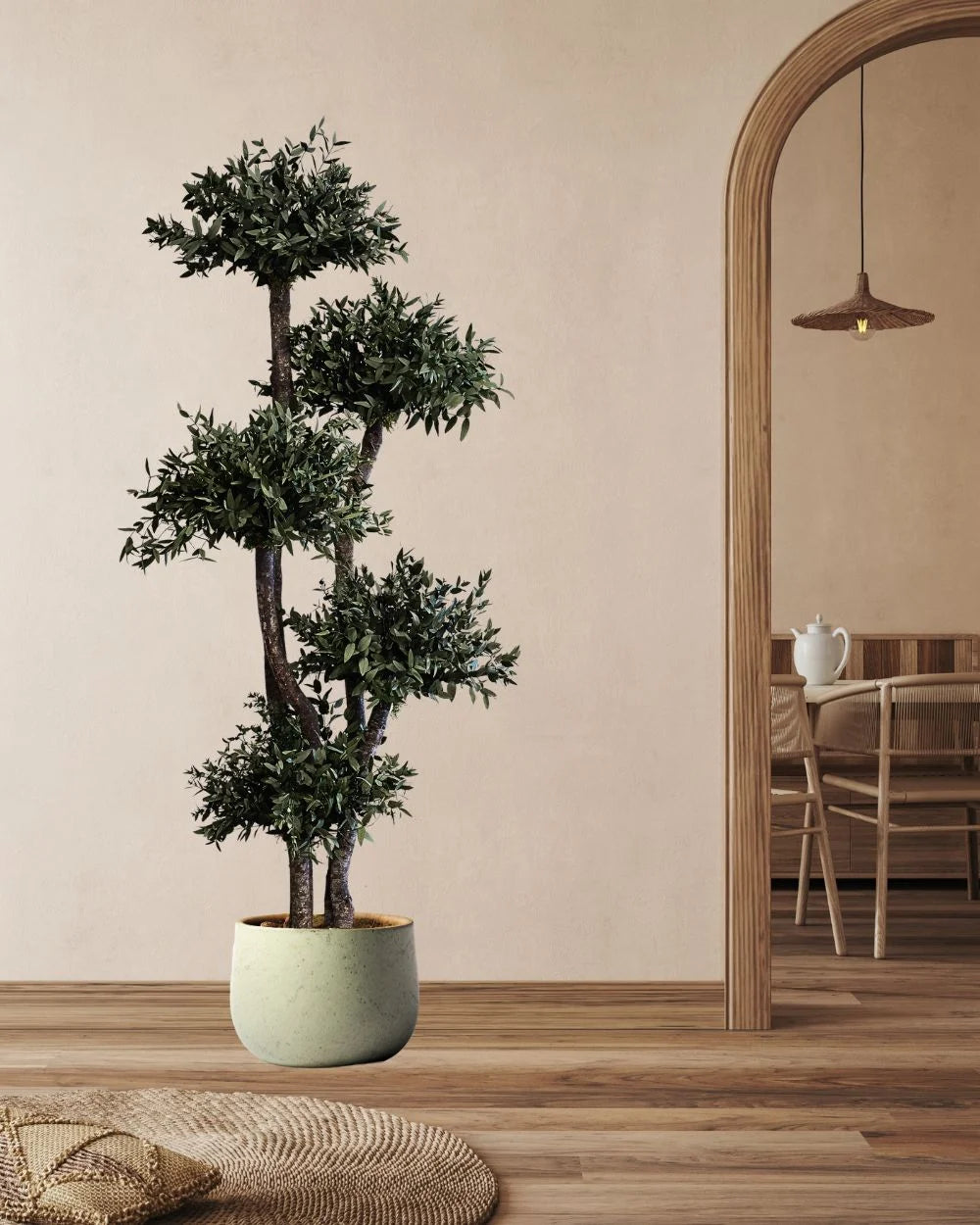 Detaljer i Eucalyptus Parvifolia som konserverat träd
