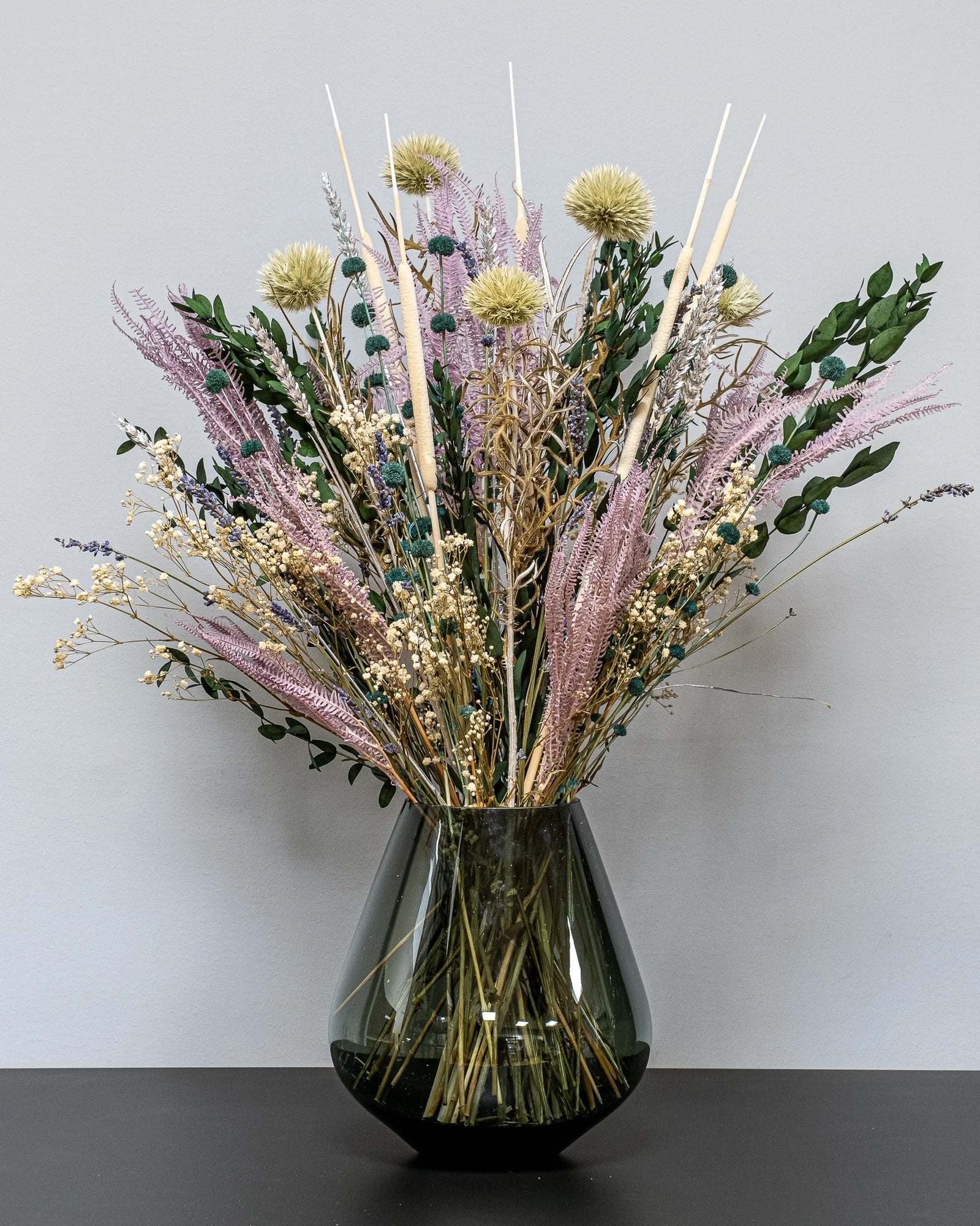 Living Bukett med torkade blommor