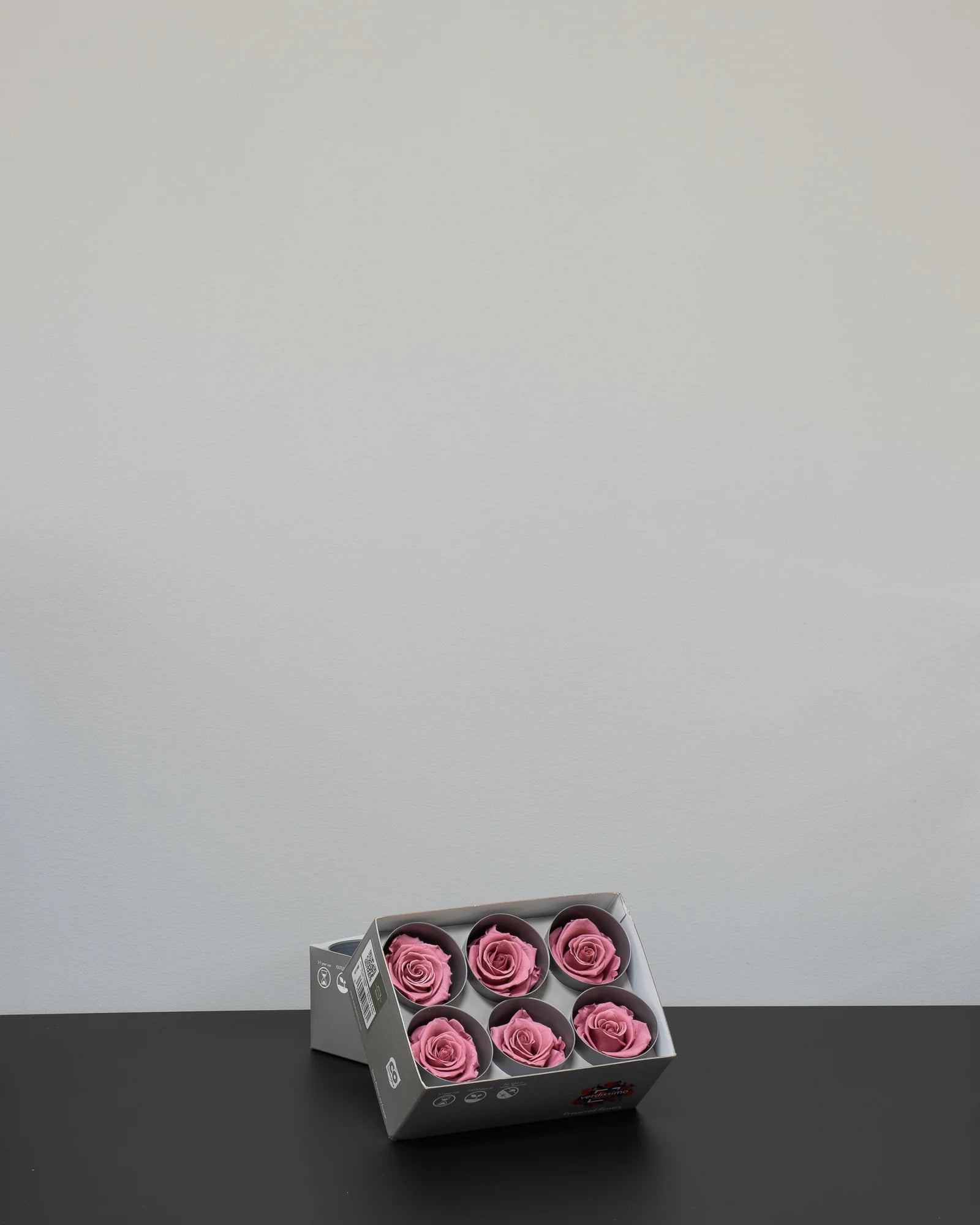 Evighetsros 6 st för dekorativ styling i inomhusmiljö i rosa