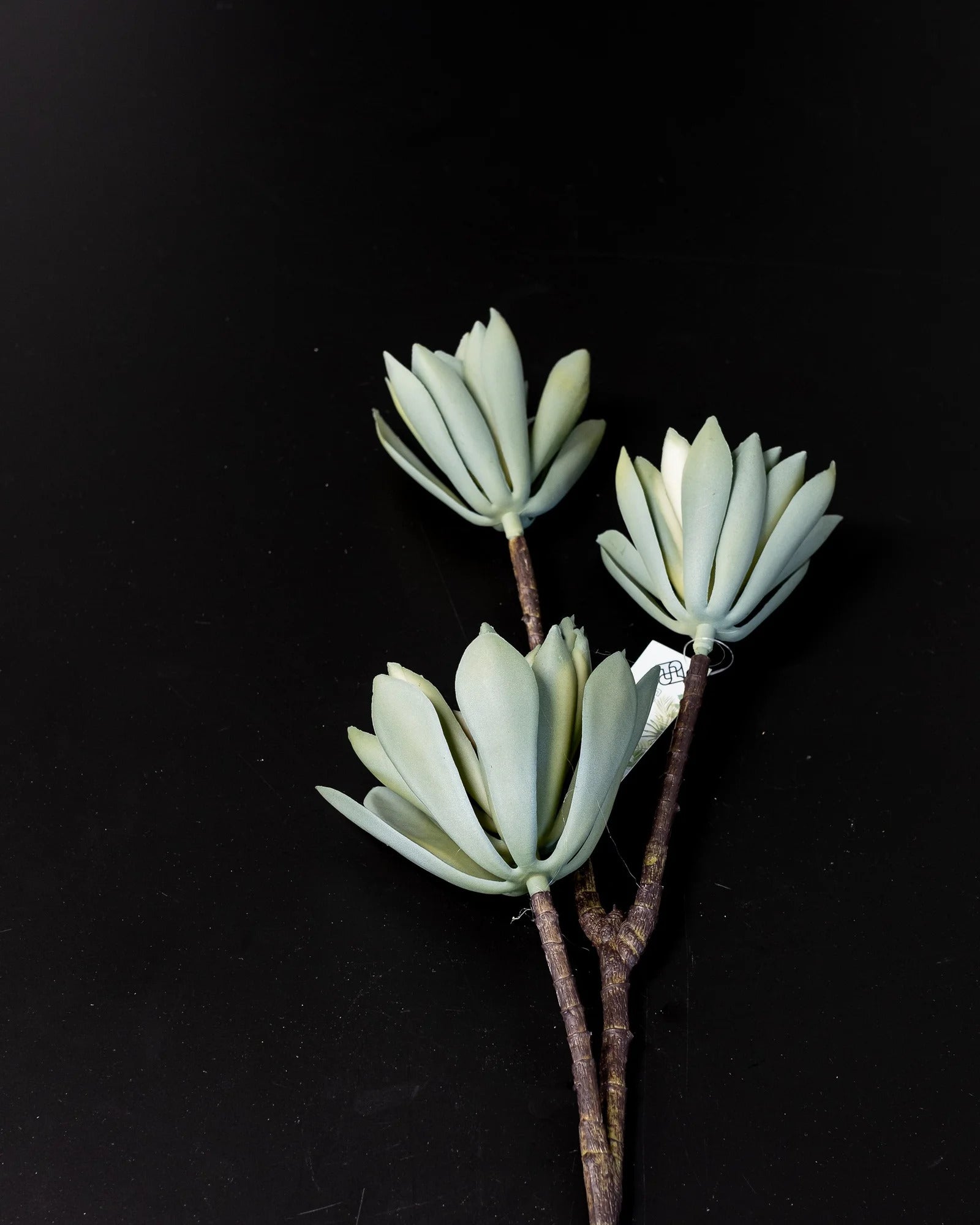 Detaljbild av Konstgjord lotusblomma ljusgrön – 83 cm