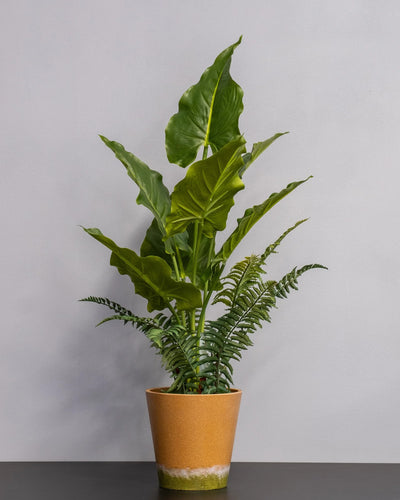Konstgjord Alocasia krukväxt – 75 cm som dekorativ produkt för hem och inredning