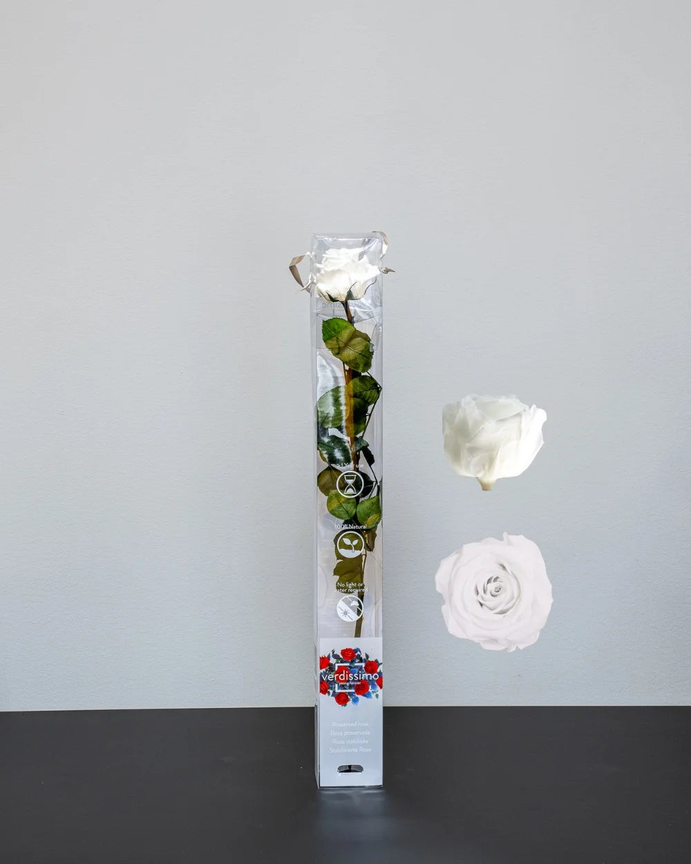 Singel Evighetsros 60 cm för present och blomsterstyling