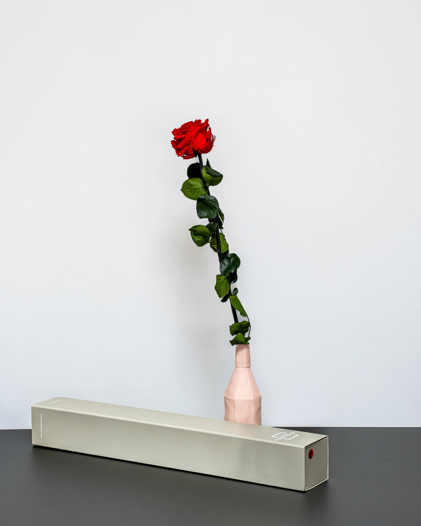 Detaljbild av Singel Evighetsros 60 cm i vit