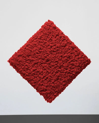 Oberfläche und Struktur des quadratischen Moospaneels – Hellgrün, 50 × 50 cm