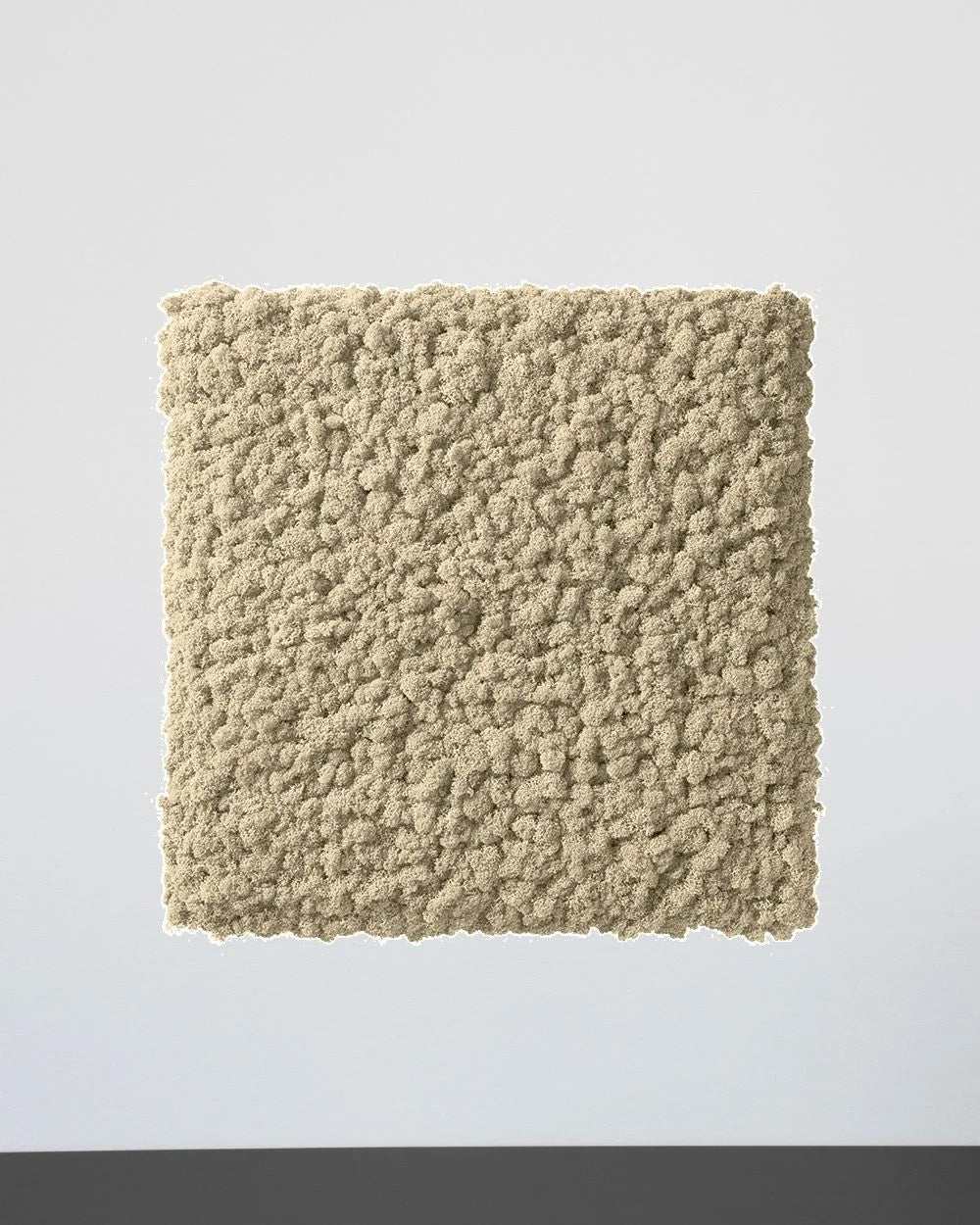 Quadratisches Islandmoos-Paneel von Forever Flora – Grün, 50 × 50 cm