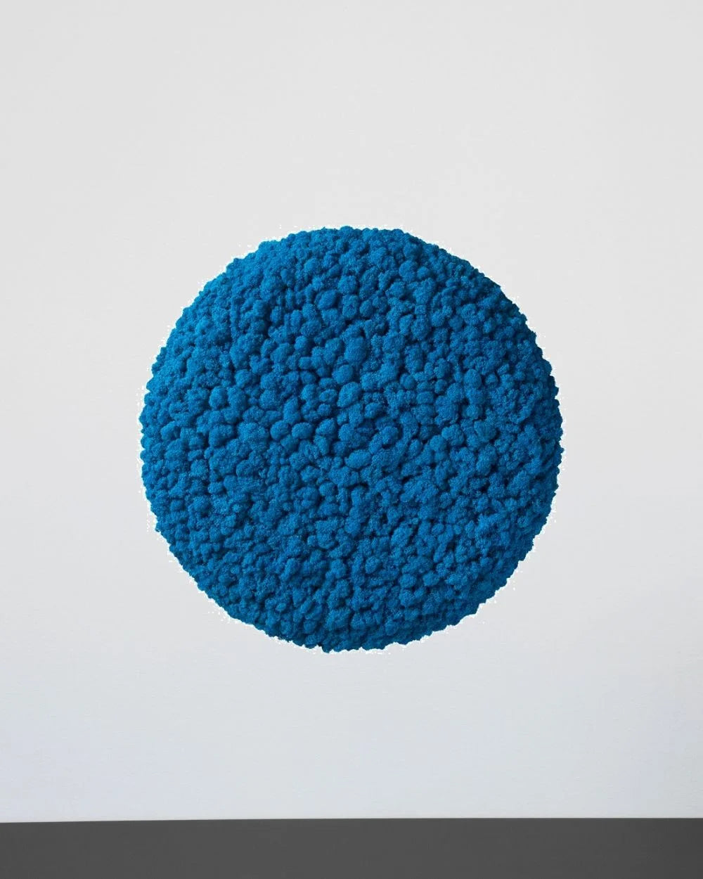 Rundes Paneel mit echtem Islandmoos – Rot, Ø 30 cm