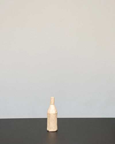 Bottle Keramikvase in der Variante Groß, Matt Beige