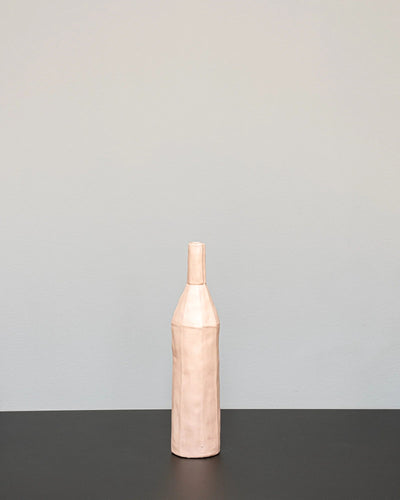 Bottle Keramikvase in der Variante Groß, Matt Rosa