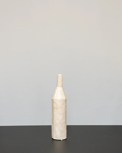 Bottle Keramikvase in der Variante Klein, Matt Rosa