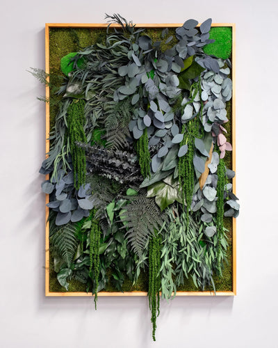 Kvadratisk mosstavla Skogen – mosstavla från Forever Flora – 50×50 cm