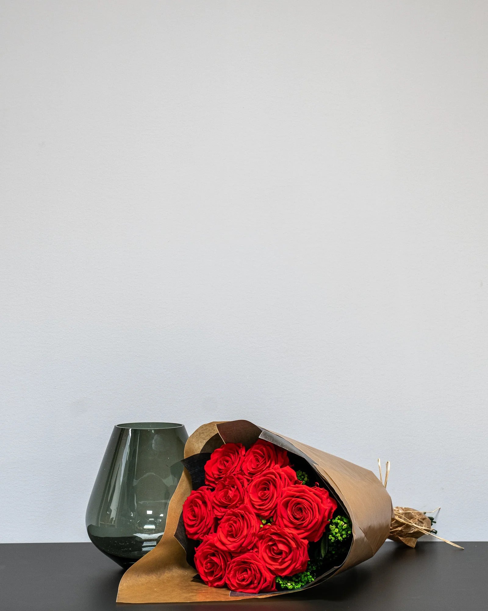Evighetsros Bukett Röd 60 cm - evighetsros från Forever Flora i 10 st.
