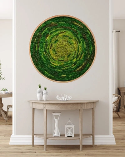 Rund mosstavla Vortex – mosstavla från Forever Flora – Q 40cm