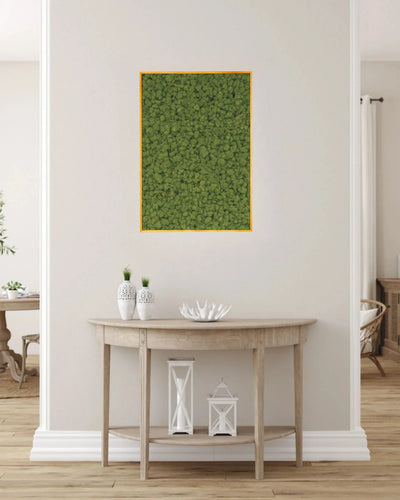 Quadratisches Moosbild mit echtem finnischem Islandmoos
