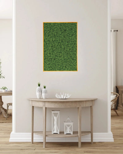 Quadratisches Moosbild mit echtem finnischem Islandmoos