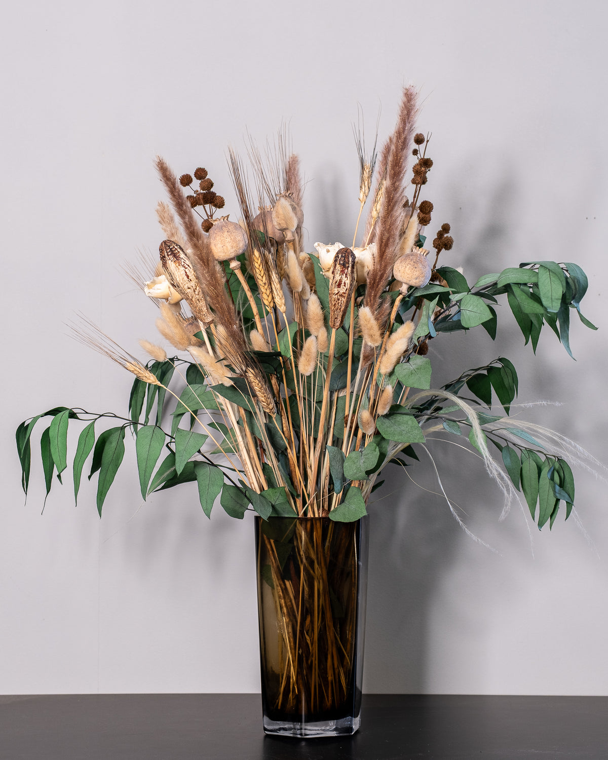 Galaxie Bukett – Trockenblumenstrauß mit farbigen Akzenten