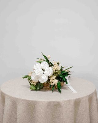 Elfenbeinfarbener Blumenstrauß - Brautstrauß